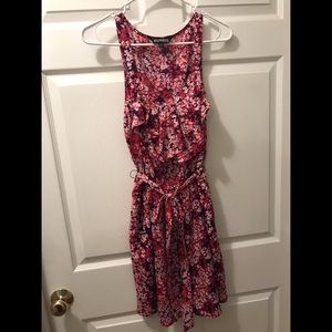 Express Pink Floral Tanktop Dress Size M